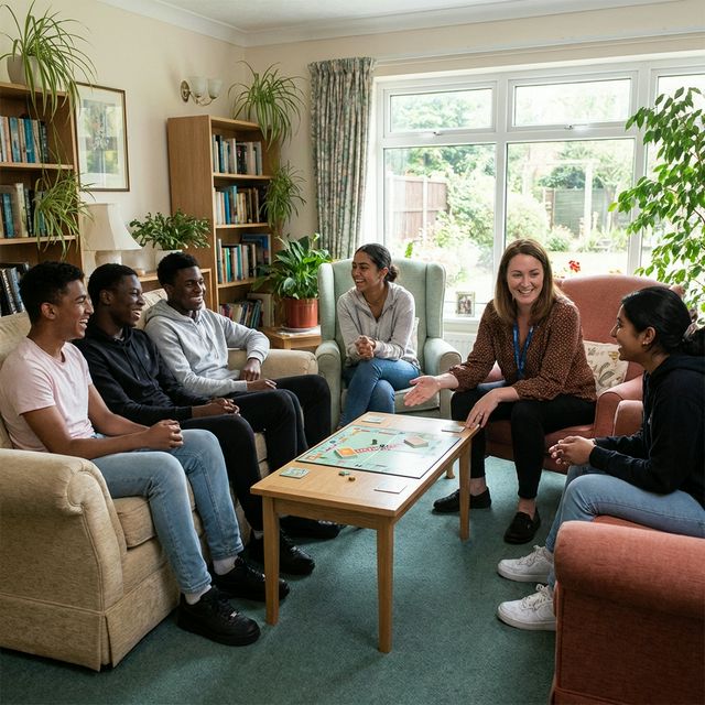 Young person building confidence